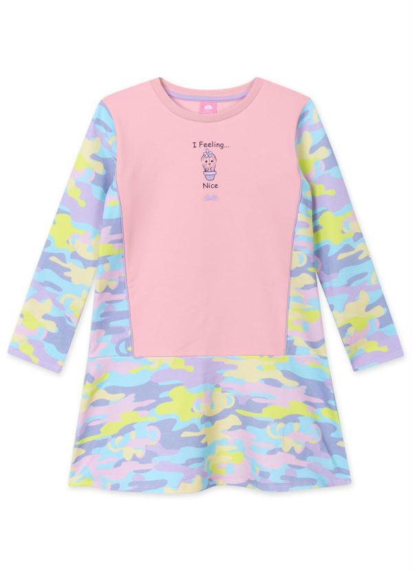 Lilica Ripilica - Vestido com Proteção Antiviral Rosa