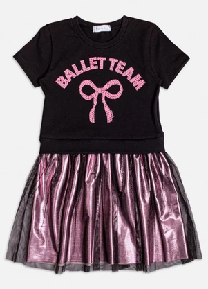 Momi - Vestido com Saia de Tule Preto - MOMI