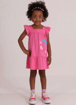 Tink Bink - Vestido com Silk Rosa - TINK BINK