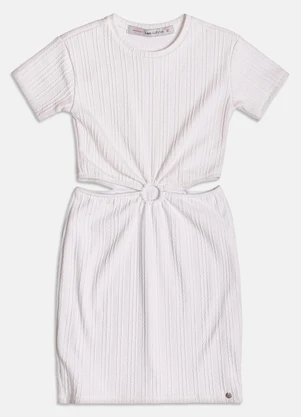 I Am - Vestido com Vazado Branco - I AM