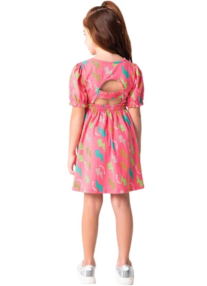 Malwee Kids - Vestido Coral Evasê Raios Menina - MALWEE KIDS