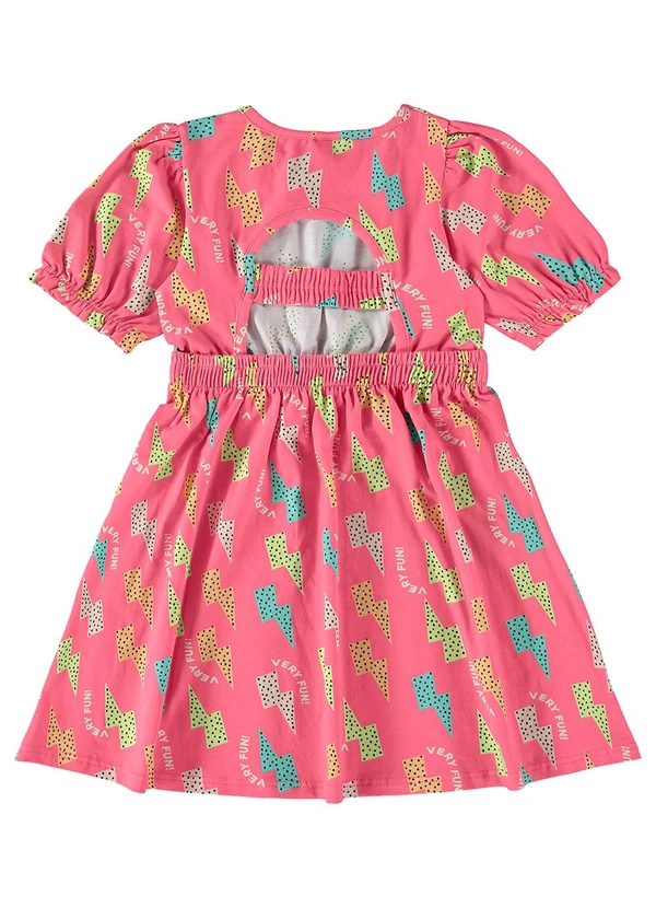 Malwee Kids - Vestido Coral Evasê Raios Menina 4