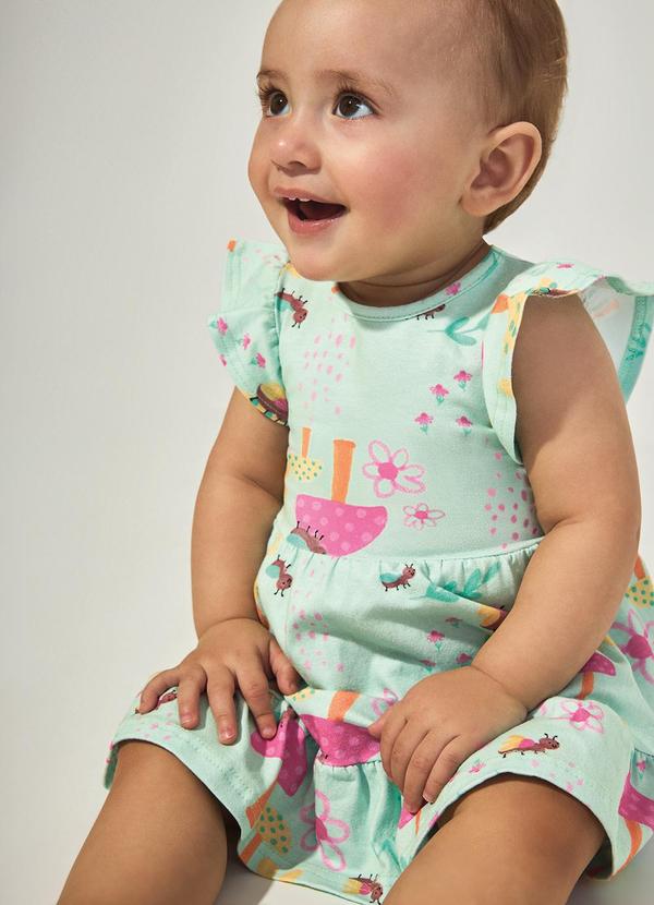 Malwee Kids - Vestido Coral Floral Marias