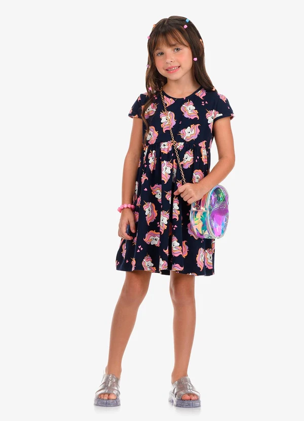 Rovi Kids - Vestido Cotton Azul 3