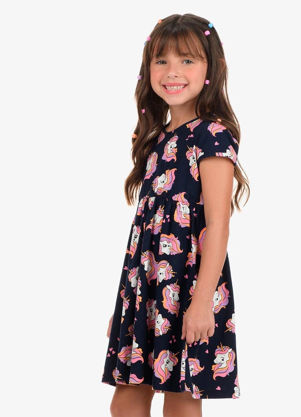 Rovi Kids - Vestido Cotton Azul 4