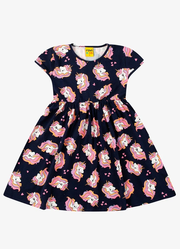 Rovi Kids - Vestido Cotton Azul 5