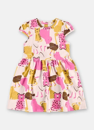 Up Baby - Vestido Cotton Bichos Estampado - UP BABY