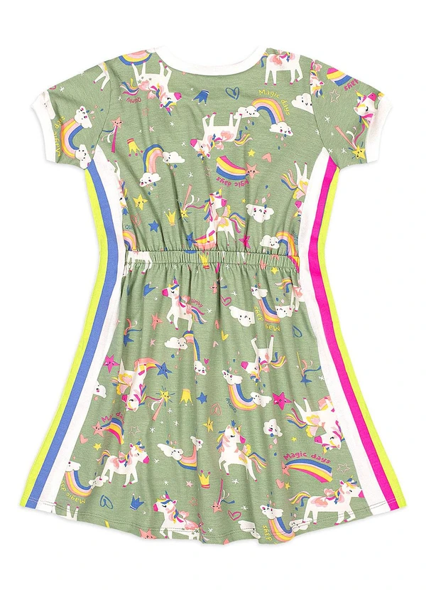 Quimby - Vestido Cotton Estampa Fantasia Verde 3