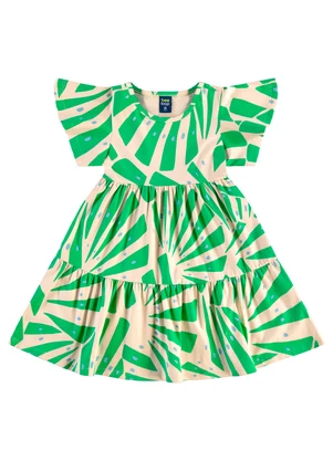 Bee Loop - Vestido Cotton Infantil Verde - BEE LOOP