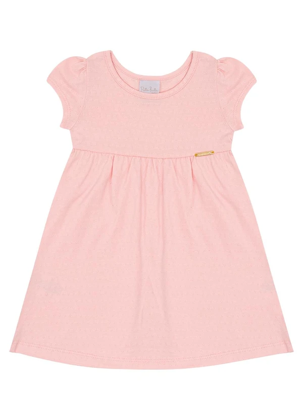 Pulla Bulla - Vestido Cotton Leve Trabalhado Rosa