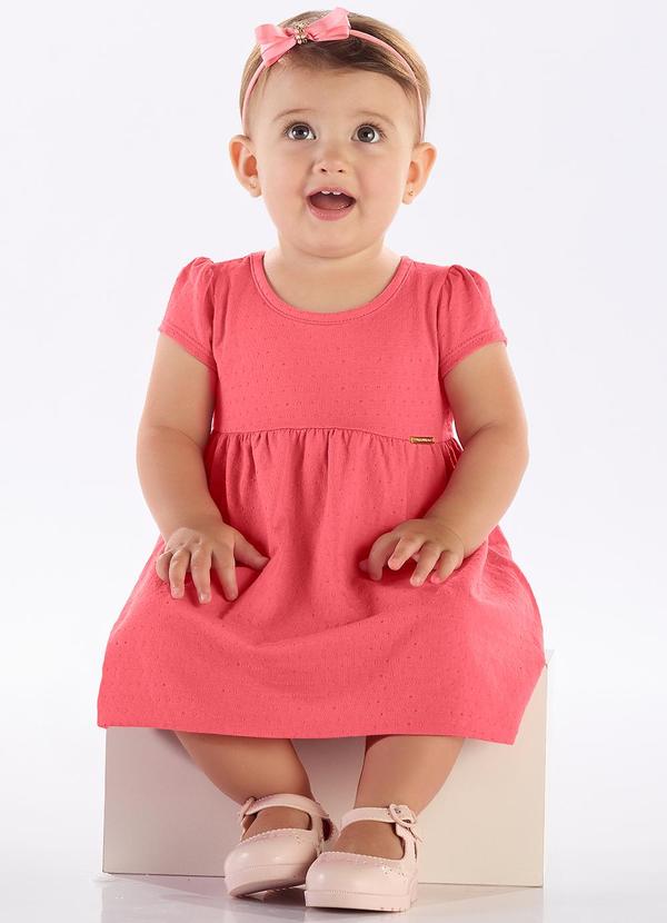 Pulla Bulla - Vestido Cotton Leve Trabalhado Vermelho