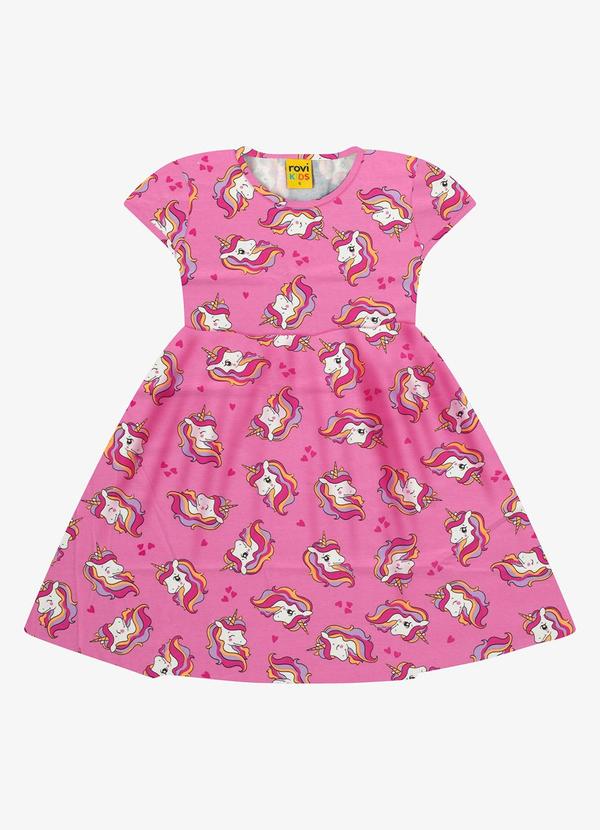 Rovi Kids - Vestido Cotton Rosa 1