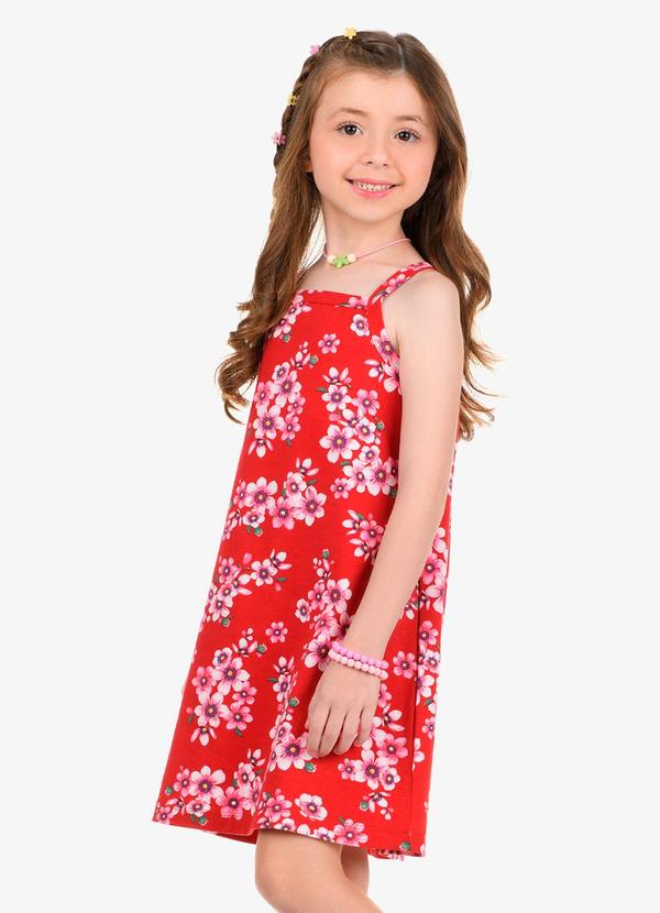 Rovi Kids - Vestido Cotton Vermelho 4