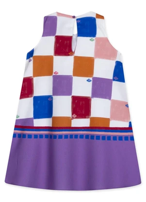 Lilica Ripilica - Vestido Curto Alfaiataria Feminino Infantil Roxo - LILICA RIPILICA