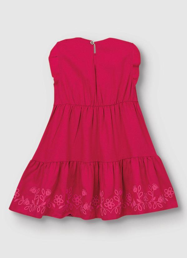 Carinhoso - Vestido Curto Amplo em Viscose Vermelho 2