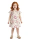 Carinhoso - Vestido Curto Amplo Floral Off White - variação: Off White
