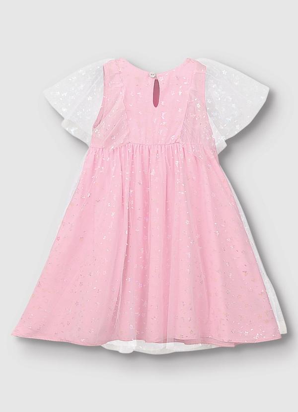 Carinhoso - Vestido Curto Amplo Floral Rosa Claro 2