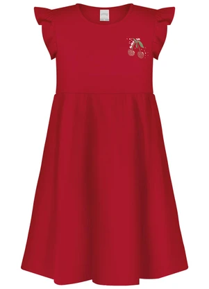 Alakazoo - Vestido Curto com Faixa de Cabelo Vermelho - ALAKAZOO