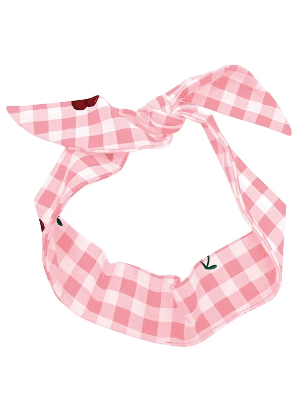 Alakazoo - Vestido Curto com Faixa de Cabelo Vermelho 3