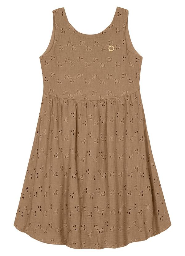 Carinhoso - Vestido Curto em Laíse Marrom