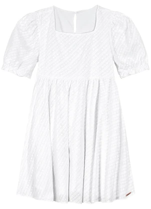 Carinhoso - Vestido Curto em Laíse Off White - CARINHOSO