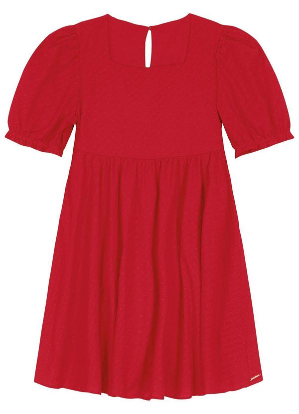 Carinhoso - Vestido Curto em Laíse Vermelho