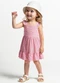 Alakazoo - Vestido Curto em Malha de Algodão Rosa - variação: Rosa