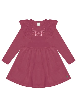 Alakazoo - Vestido Curto em Malha Plush Vermelho - ALAKAZOO