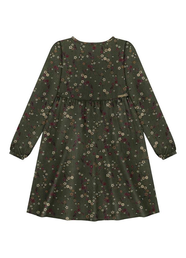 Alakazoo - Vestido Curto em Tecido Veludo Verde 3