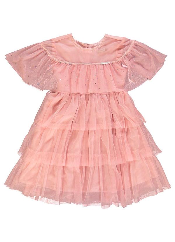 Carinhoso - Vestido Curto em Tule Rosa 2
