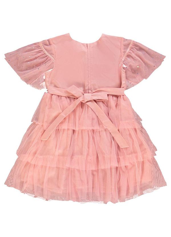 Carinhoso - Vestido Curto em Tule Rosa 3