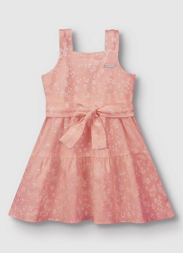 Carinhoso - Vestido Curto Floral Godê Rosa 1