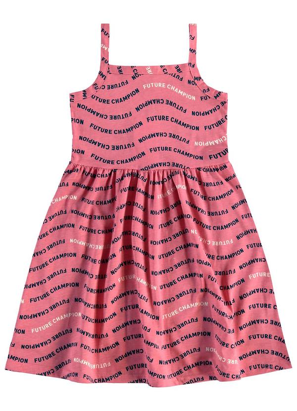 Malwee Kids - Vestido Curto Future Champion Evasê Rosa