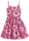 Malwee Kids - Vestido Curto Godê Floral Azul Marinho - variação: Rosa