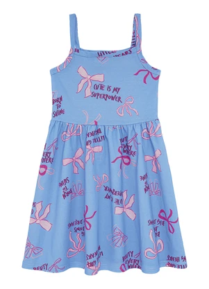 Malwee Kids - Vestido Curto Godê Laços Azul - MALWEE KIDS