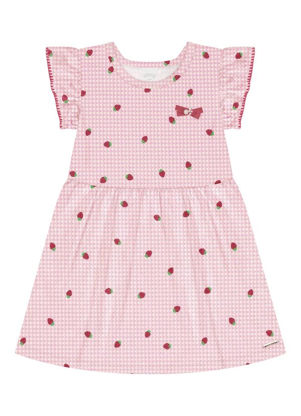 Alakazoo - Vestido Curto Gola Redonda Rosa 2