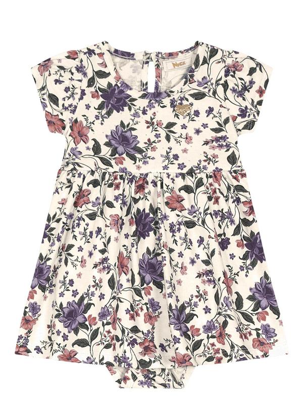 Trick Nick - Vestido Curto Infantil Banho de Sol Bege