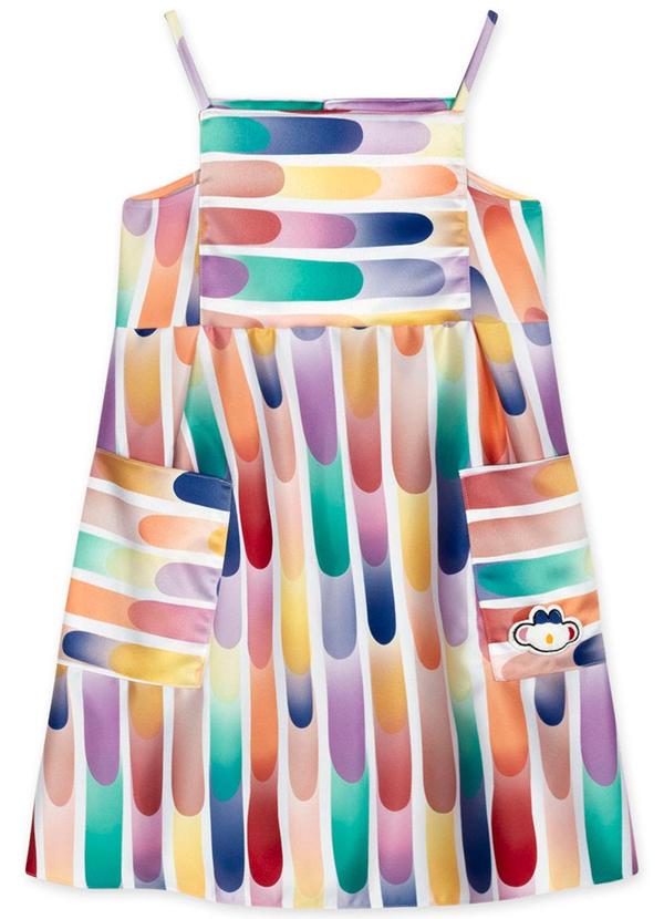 Lilica Ripilica - Vestido Curto Infantil Menina Branco