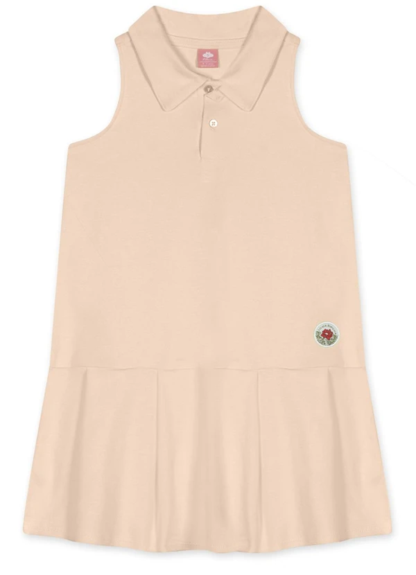 Lilica Ripilica - Vestido Curto Infantil Feminino Laranja