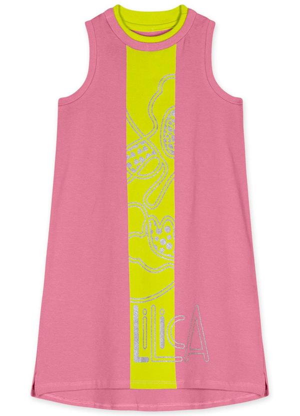 Lilica Ripilica - Vestido Curto Infantil Menina Rosa