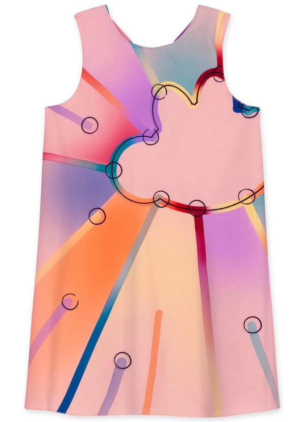 Lilica Ripilica - Vestido Curto Infantil Menina Rosa