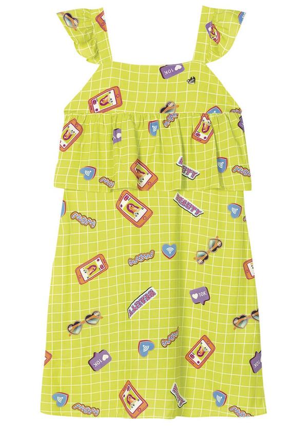 Marisol - Vestido Curto Infantil Menina Verde