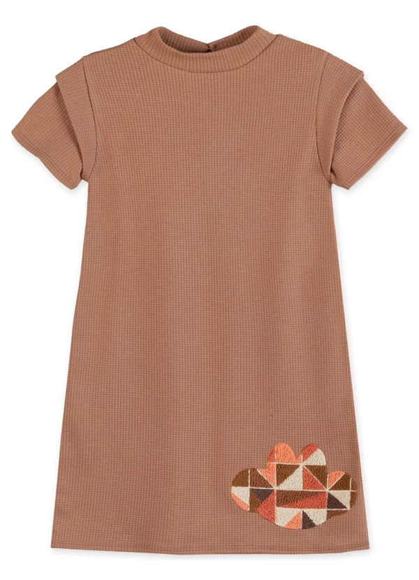 Lilica Ripilica - Vestido Curto Infantil Marrom