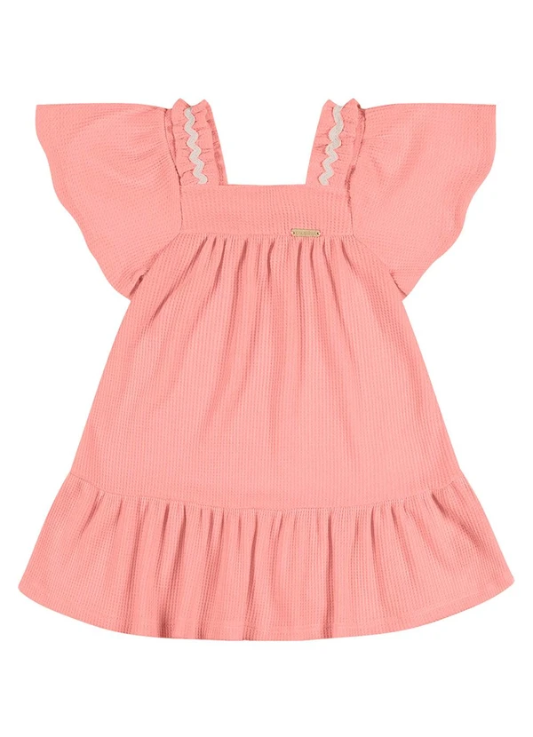 Colorittá - Vestido Curto Infantil Menina Sianinha Rosa