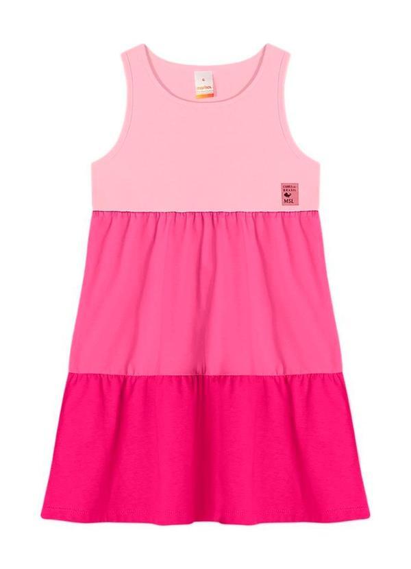 Marisol - Vestido Curto Infantil Rosa