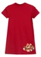 Lilica Ripilica - Vestido Curto Infantil Marrom - variação: Vermelho