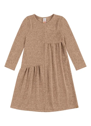 Vestido Curto Manga Longa Tricot Marisol (Marrom) - MARISOL