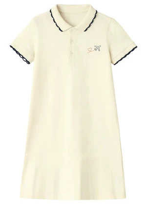 Malwee Kids - Vestido Curto Polo The Legacy Off White - MALWEE KIDS