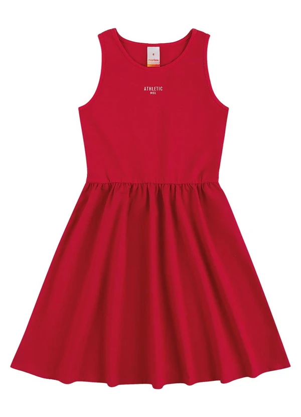 Marisol - Vestido Curto Regata Menina Marisol Vermelho