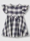 Carinhoso - Vestido Curto Rodado Acinturado Bege - variação: Preto
